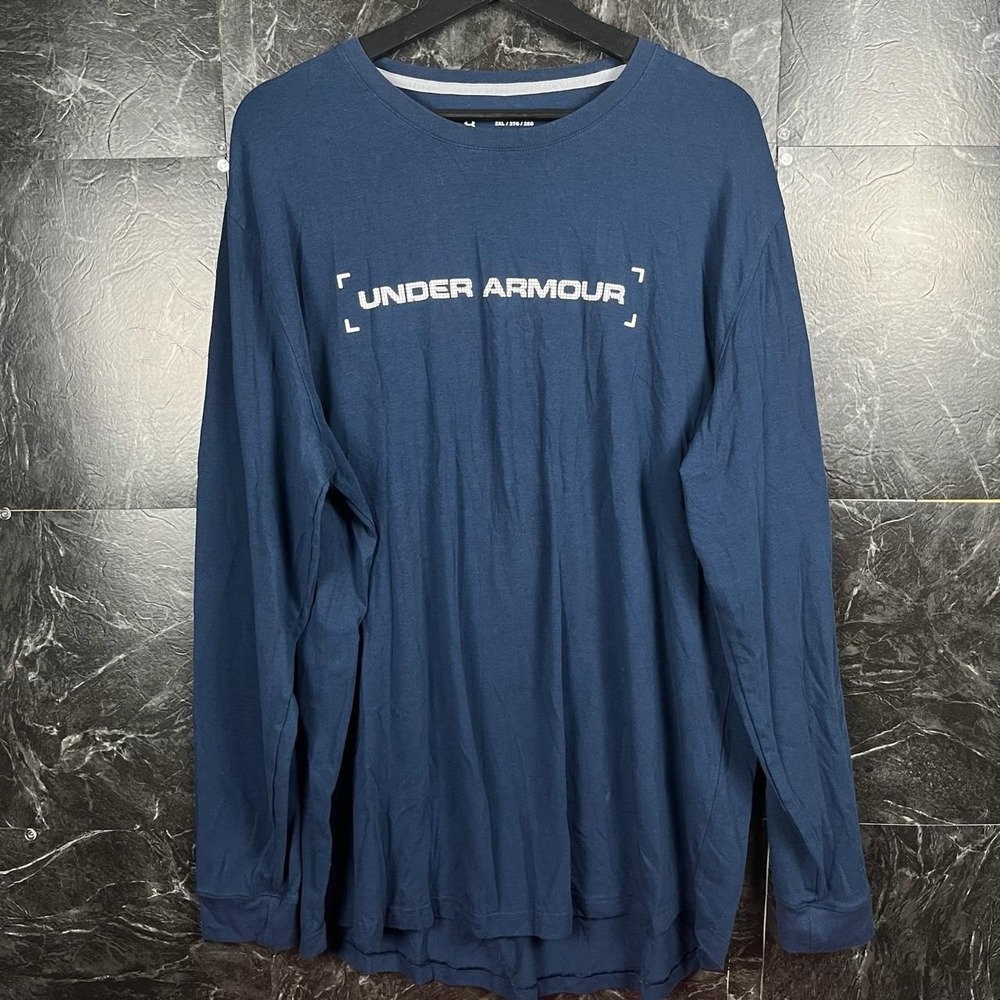 Under Armour Blue Retro Tech Sportswear Sleeve Train Shirt 2XL